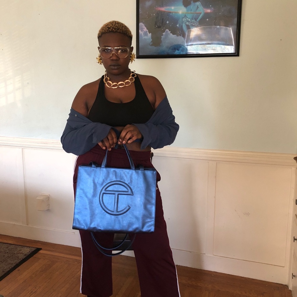 Cobalt medium telfar tote - More photos! - Picture 6 of 12
